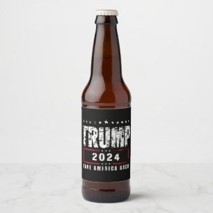 Donald Trump 2024 Holt Amerika zurück Wahl Bierflaschenetikett