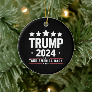 Donald Trump 2024 Holt Amerika zurück Wahl  Keramik Ornament