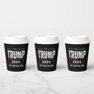 Donald Trump 2024 Holt Amerika zurück Wahl Pappbecher