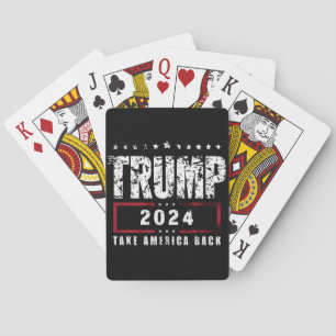 Donald Trump 2024 Holt Amerika zurück Wahl  Spielkarten