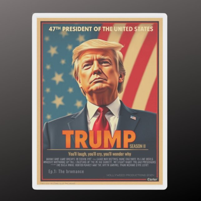 Donald Trump 2024 Ironie-Fun-Serie Cover Aufkleber (Von Creator hochgeladen)