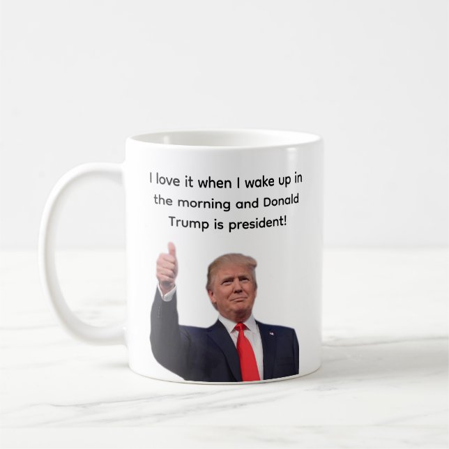 Donald Trump 2024 Kaffeetasse (Links)
