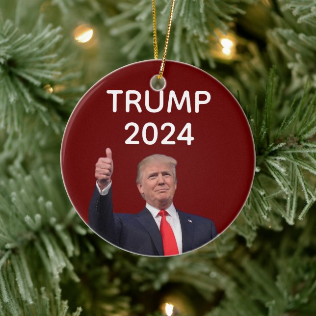Donald Trump 2024 Keramik Ornament (Baum)