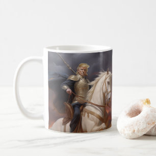 Donald Trump 2024 Knight Hero Funny AI Kaffeetasse