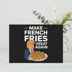 Donald Trump 2024 macht die französische Fry wiede Einladung