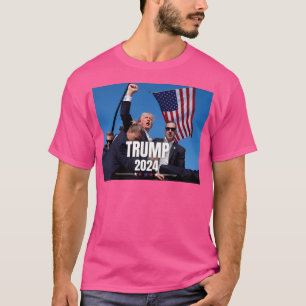 Donald Trump 2024: Mordanschlag überlebt Fistansto T-Shirt