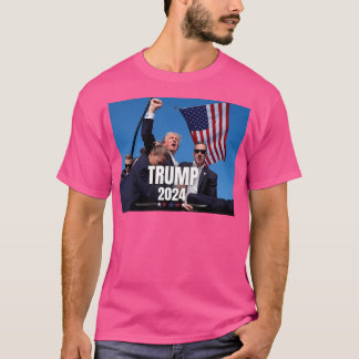 Donald Trump 2024: Mordanschlag überlebt Fistansto T-Shirt