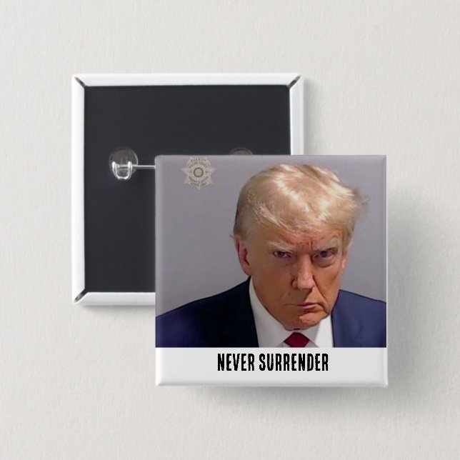Donald Trump 2024 nie übergeben Button (Vorne & Hinten)