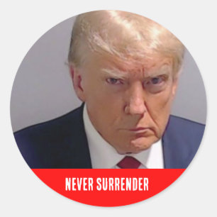 Donald Trump 2024 nie übergeben Runder Aufkleber