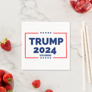 Donald Trump 2024 nie übergeben Serviette