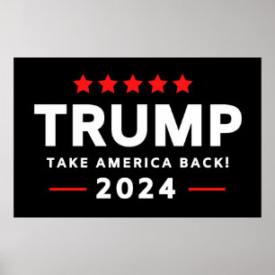 Donald Trump 2024 nimmt Amerika zurück Poster