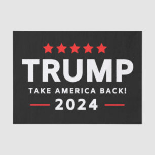Donald Trump 2024 nimmt Amerika zurück Seidenpapier