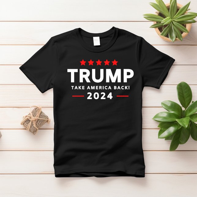 Donald Trump 2024 nimmt Amerika zurück T-Shirt (Von Creator hochgeladen)