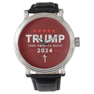 Donald Trump 2024 nimmt die Wahlen in Amerika zurü Armbanduhr