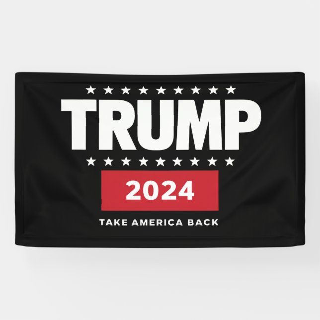 Donald Trump 2024 nimmt die Wahlen in Amerika zurü Banner (Horizontal)
