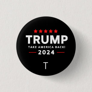 Donald Trump 2024 nimmt die Wahlen in Amerika zurü Button