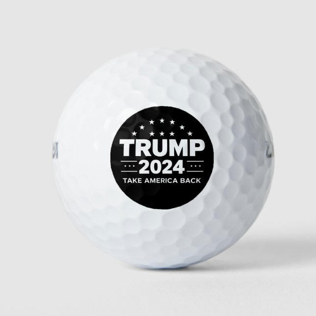 Donald Trump 2024 nimmt die Wahlen in Amerika zurü Golfball (Vorderseite)
