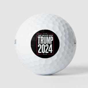 Donald Trump 2024 nimmt die Wahlen in Amerika zurü Golfball