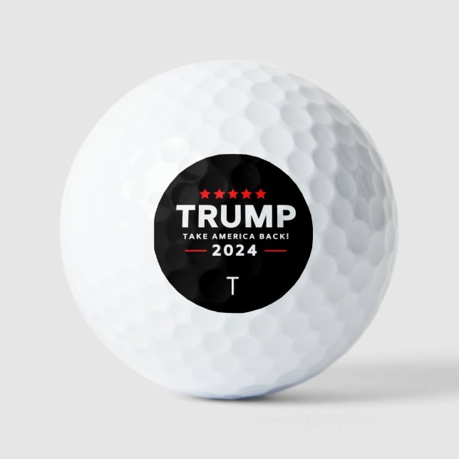Donald Trump 2024 nimmt die Wahlen in Amerika zurü Golfball (Vorderseite)
