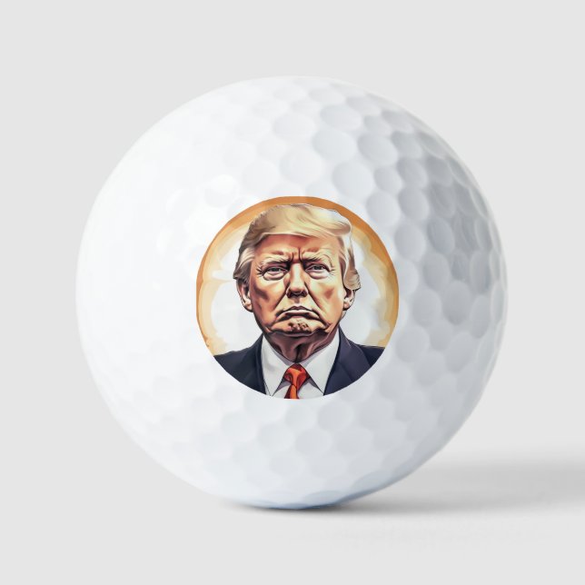 Donald Trump 2024 nimmt die Wahlen in Amerika zurü Golfball (Vorderseite)