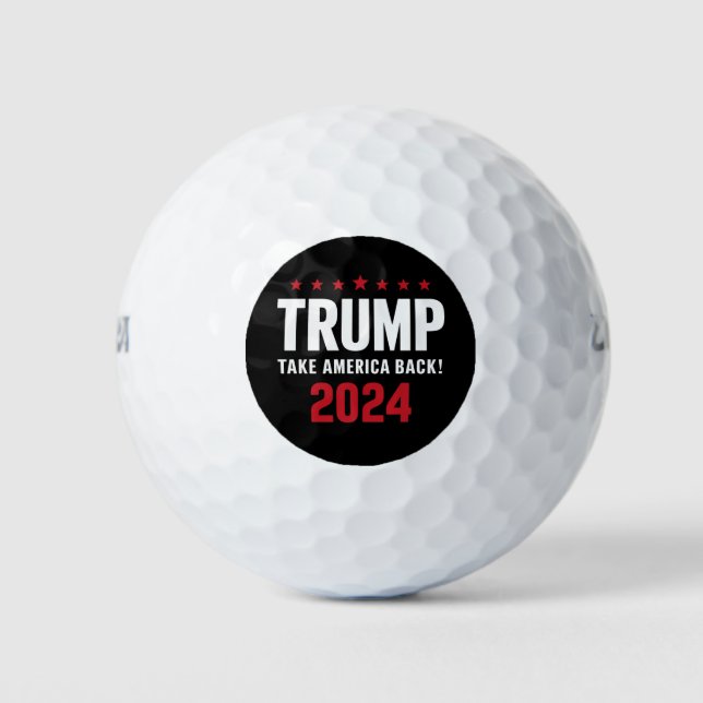 Donald Trump 2024 nimmt die Wahlen in Amerika zurü Golfball (Vorderseite)