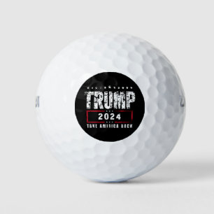 Donald Trump 2024 nimmt die Wahlen in Amerika zurü Golfball