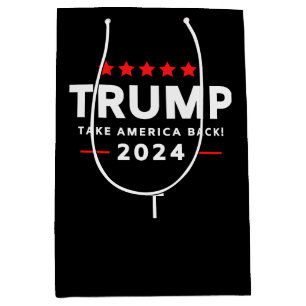 Donald Trump 2024 nimmt die Wahlen in Amerika zurü Mittlere Geschenktüte