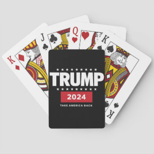 Donald Trump 2024 nimmt die Wahlen in Amerika zurü Spielkarten