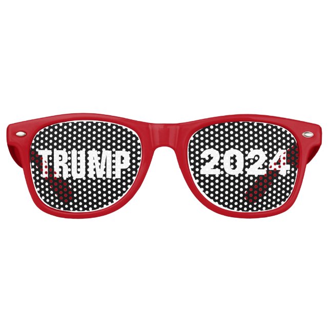 DONALD TRUMP 2024 Party SUNGLASSES Partybrille (Vorderseite)