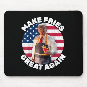 Donald Trump 2024 Pommes Frites - Mach Pommes Frit Mousepad