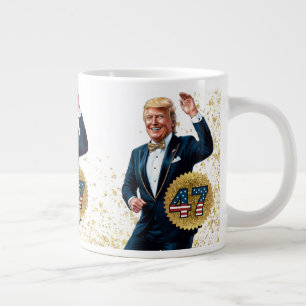 Donald Trump 2024 Präsident 47 Gewinner Jumbo-Tasse