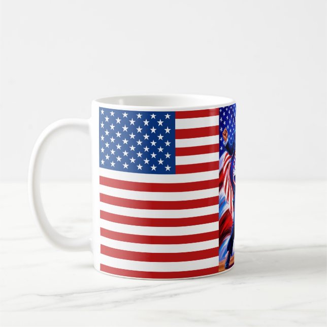 Donald Trump 2024 Präsident 47 Gewinner Kaffeetasse (Links)