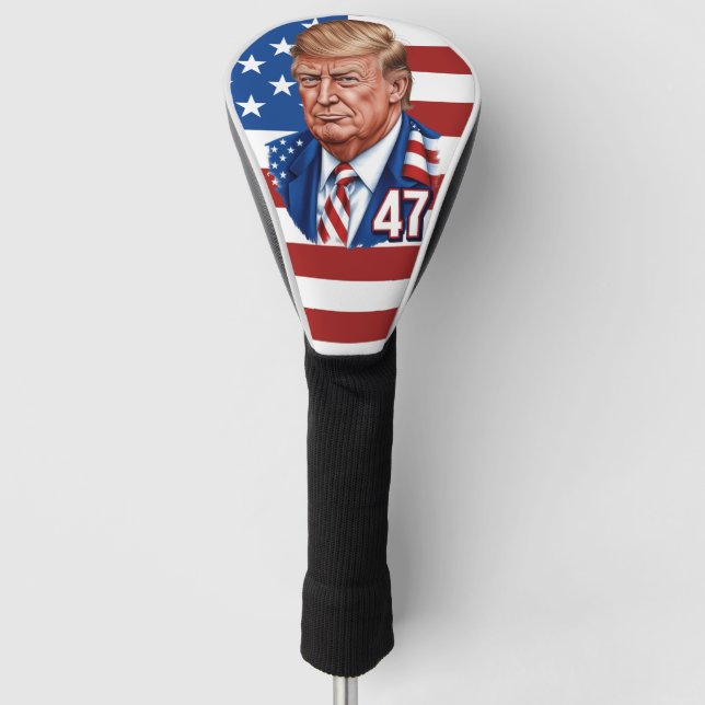 Donald Trump 2024 Presidential 47 Winner - USA Golf Headcover (Vorderseite)