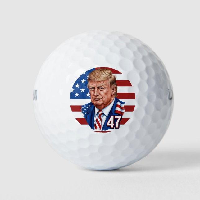 Donald Trump 2024 Presidential 47 Winner - USA Golfball (Vorderseite)