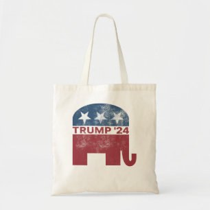 Donald Trump 2024 Pro Trump Republikaner Elephant  Tragetasche