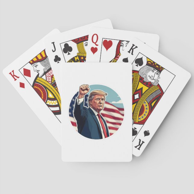 Donald Trump 2024 Spielkarten (Rückseite)