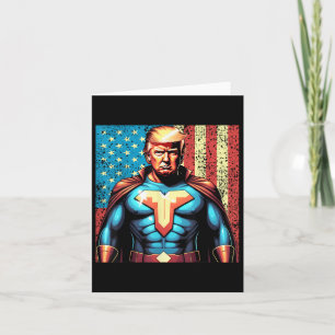 Donald Trump 2024 Superhero störte Amerikaner Karte