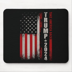 Donald Trump 2024 Take America zurück Amerikanisch Mousepad