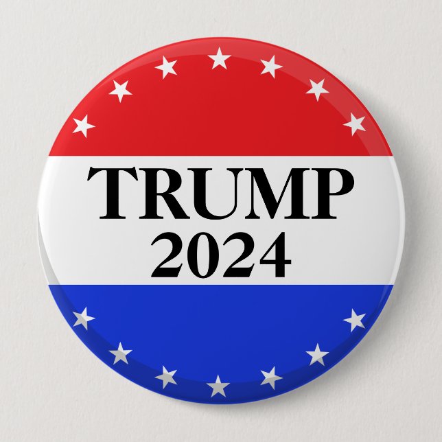 Donald Trump 2024 - Trump für Präsident Button (Vorderseite)