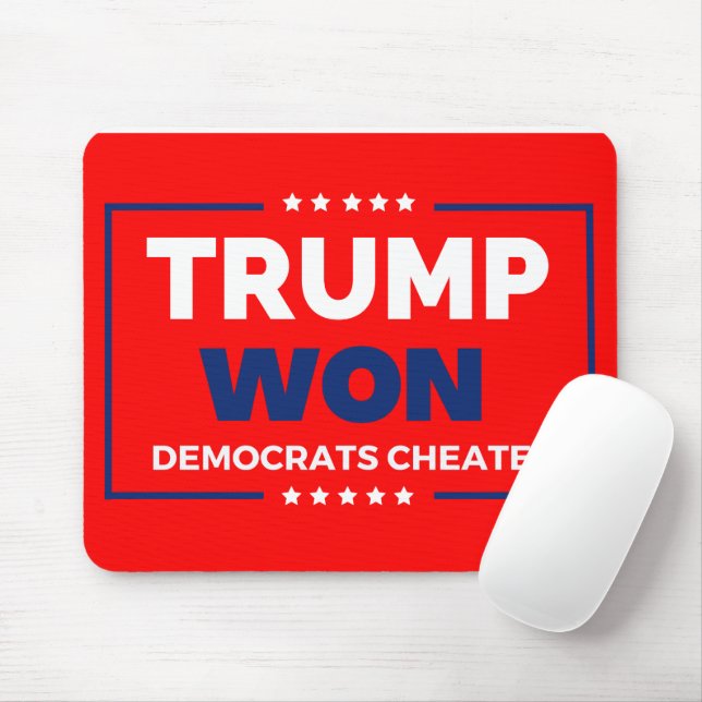 Donald Trump 2024 Trump Won Mousepad (Mit Mouse)