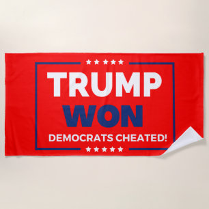 Donald Trump 2024 Trump Won Strandtuch