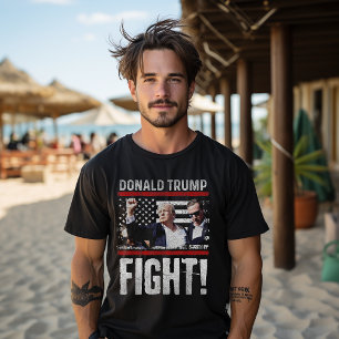 Donald Trump 2024 Überlebte Schüsse bei Wahlkampfv T-Shirt
