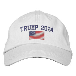 Donald Trump 2024 - US-Präsident Flag Bestickte Baseballkappe