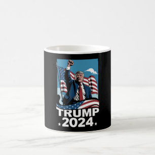 Donald Trump 2024 US-Wahlflagge Kaffeetasse