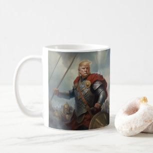 Donald Trump 2024 Viking Warrior Hero Funny AI Kaffeetasse