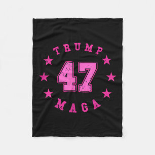 Donald Trump 2024 Wahl 45 47 Präsident Fleecedecke