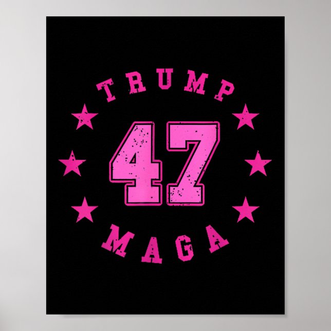 Donald Trump 2024 Wahl 45 47 Präsident Poster (Vorne)