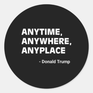 Donald Trump 2024 Zitat 2 Runder Aufkleber