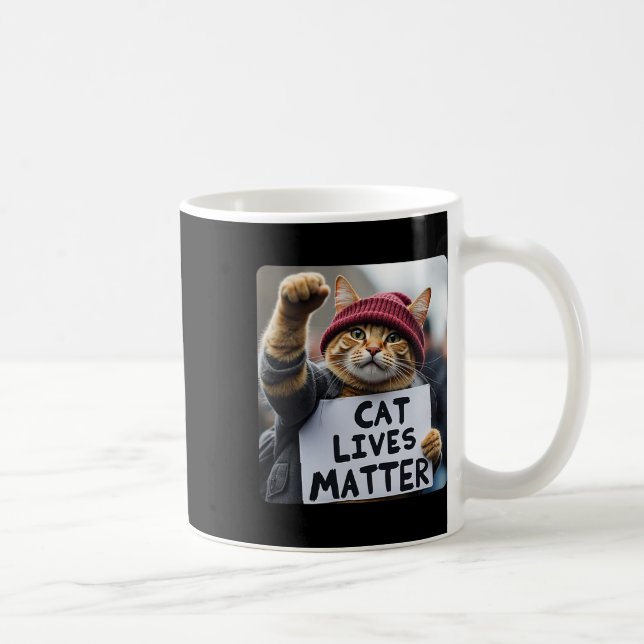 Donald Trump 2025 Cats Live Problem Kaffeetasse (Rechts)