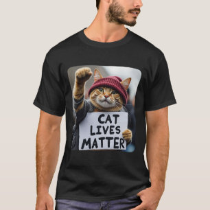 Donald Trump 2025 Cats Live Problem T-Shirt